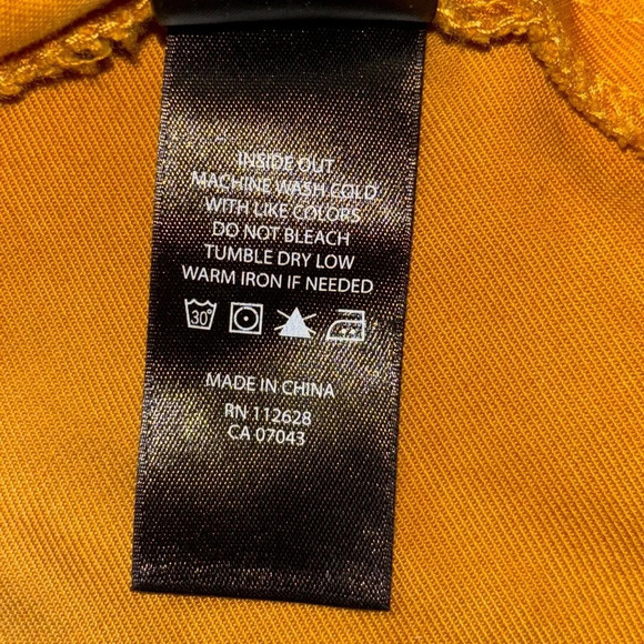 Max Jeans Mustard Color Tencel Drape Open Front Long Length Jacket Size XS - Picture 4 of 7